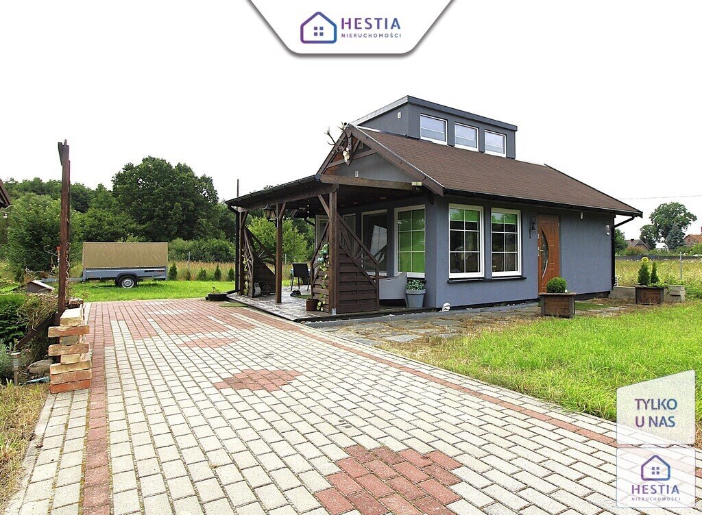 Urokliwy domek rekreacyjny 43 m² z tarasami i garażem Kępno  43m2 Foto 1