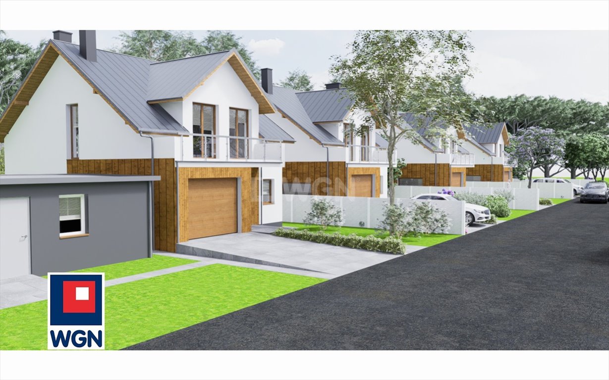 Nowoczesny dom 123 m² na osiedlu Świerkowa z garażem Blok Dobryszyce, Świerkowa  174m2 Foto 1