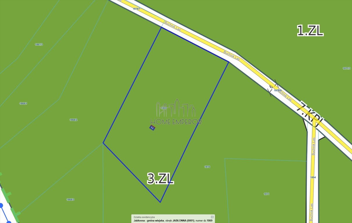 Działka 2800 m² pod lasem, brak zabudowy, media zapraszam Jabłonna  2 800m2 Foto 1