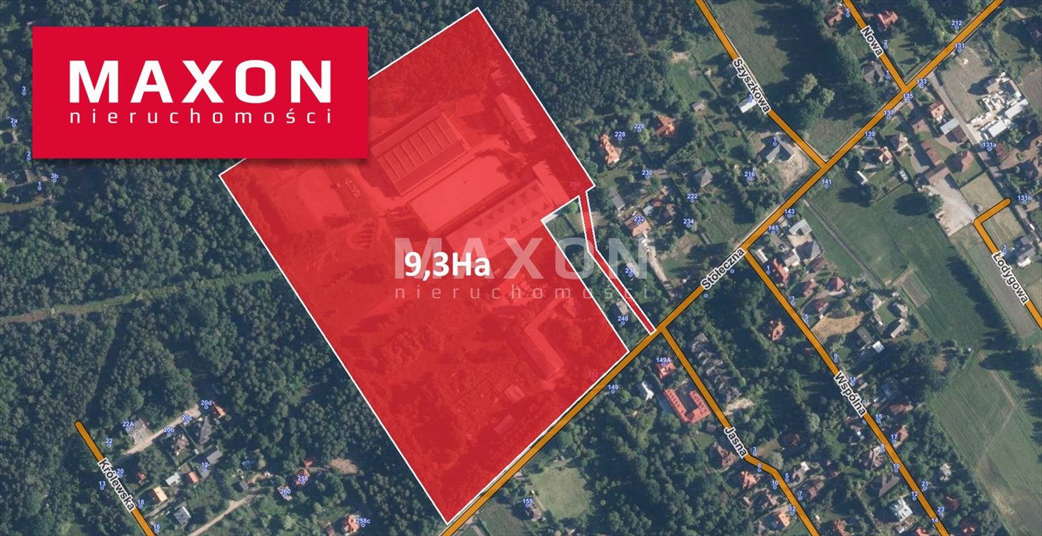 Działka inwestycyjna 93 300 m² z mediami i planem usługowym Józefin  93 300m2 Foto 1