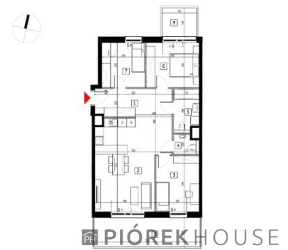 Nowoczesne 4-pokojowe mieszkanie z balkonami i widokiem na park Warszawa, Wola, Redutowa  77m2 Foto 1