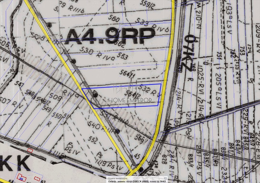 Działka rolna na sprzedaż Osieck, Kamienna  7 612m2 Foto 1