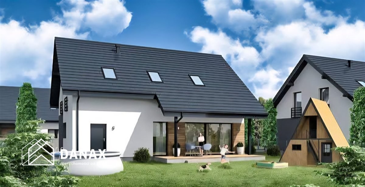 Nowoczesny dom 221 m2 w stanie deweloperskim, garaż Zagacie  221m2 Foto 1