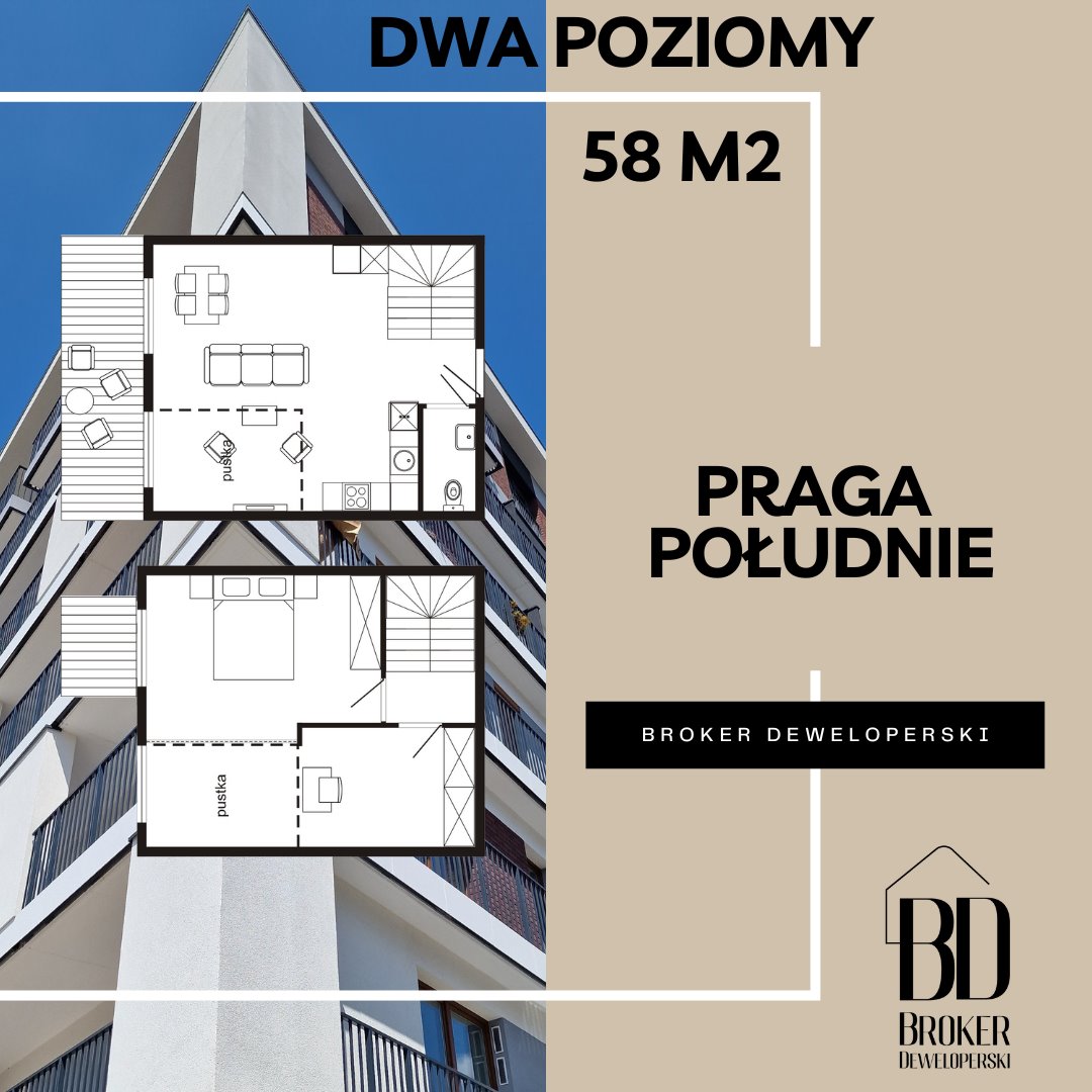 Mieszkanie trzypokojowe na sprzedaż Warszawa, Praga-Południe, Gocławek, Plac Szembka  58m2 Foto 1