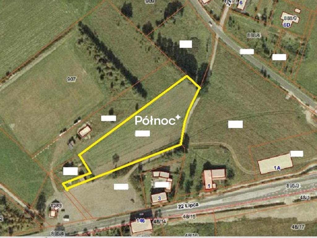 Na sprzedaż działka usługowa 6924 m² w Wykrotach pod inwestycję Wykroty  6 924m2 Foto 1
