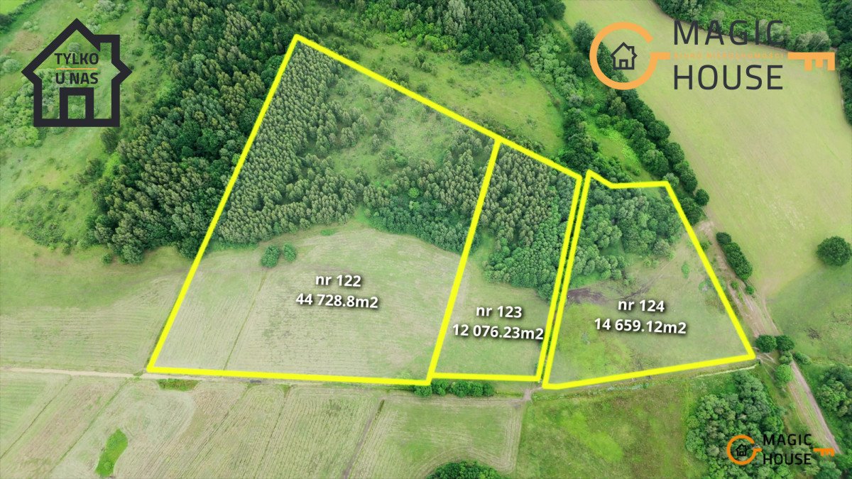 Działka rolna 71 900 m2 z lasem i dostępem do prądu Zwartówko  71 900m2 Foto 1