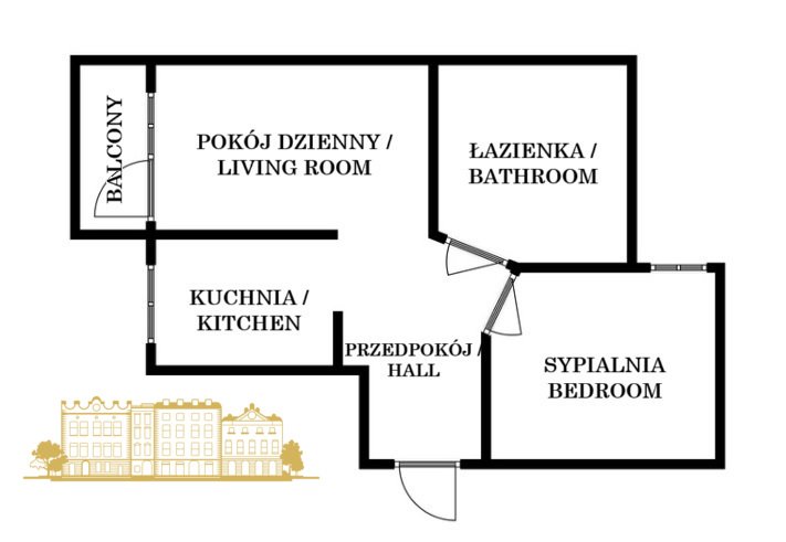 Mieszkanie dwupokojowe na wynajem Kraków, Prądnik Biały, Prądnik Biały, Eljasza Walerego Radzikowskiego  51m2 Foto 1