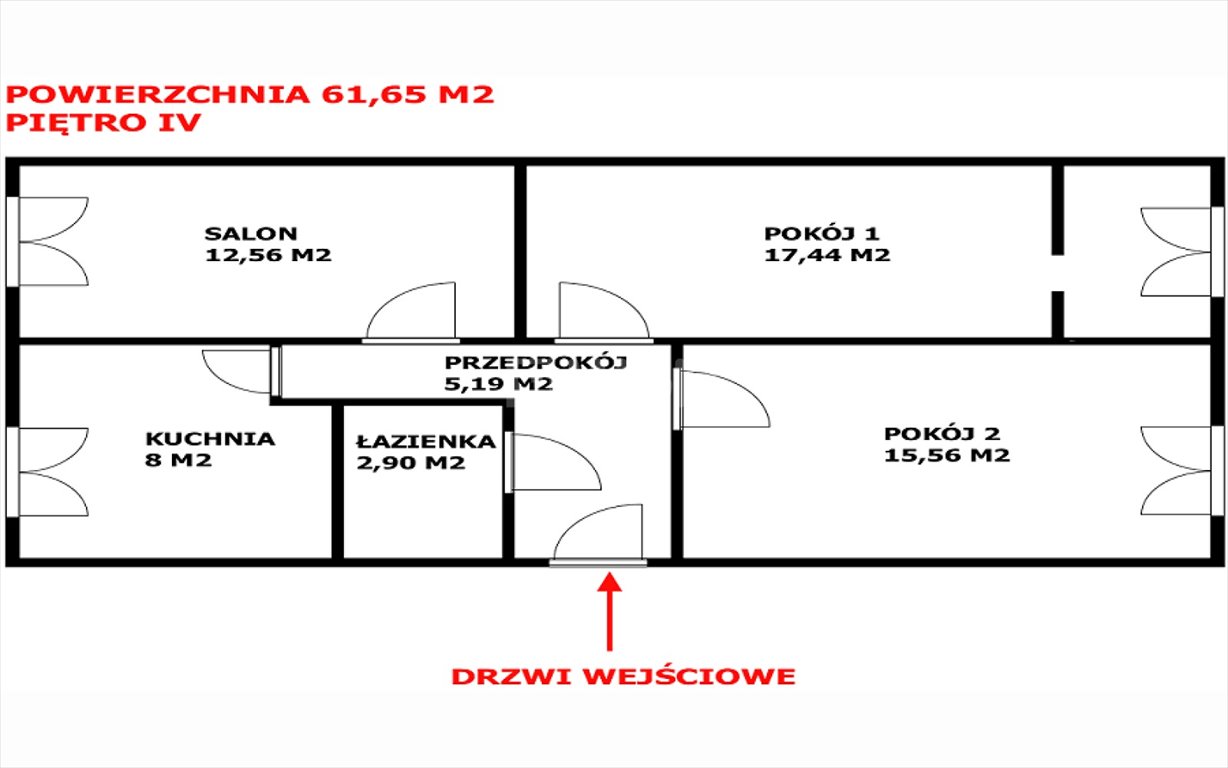 Mieszkanie trzypokojowe na sprzedaż Legnica, Zosinek, ŚW. WOJCIECHA  62m2 Foto 2