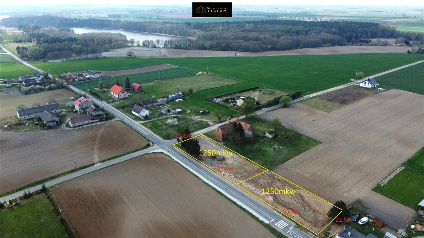 Działki budowlane w Laskownicy Wielkiej, 1250 m2, media Laskownica Wielka  1 250m2 Foto 1