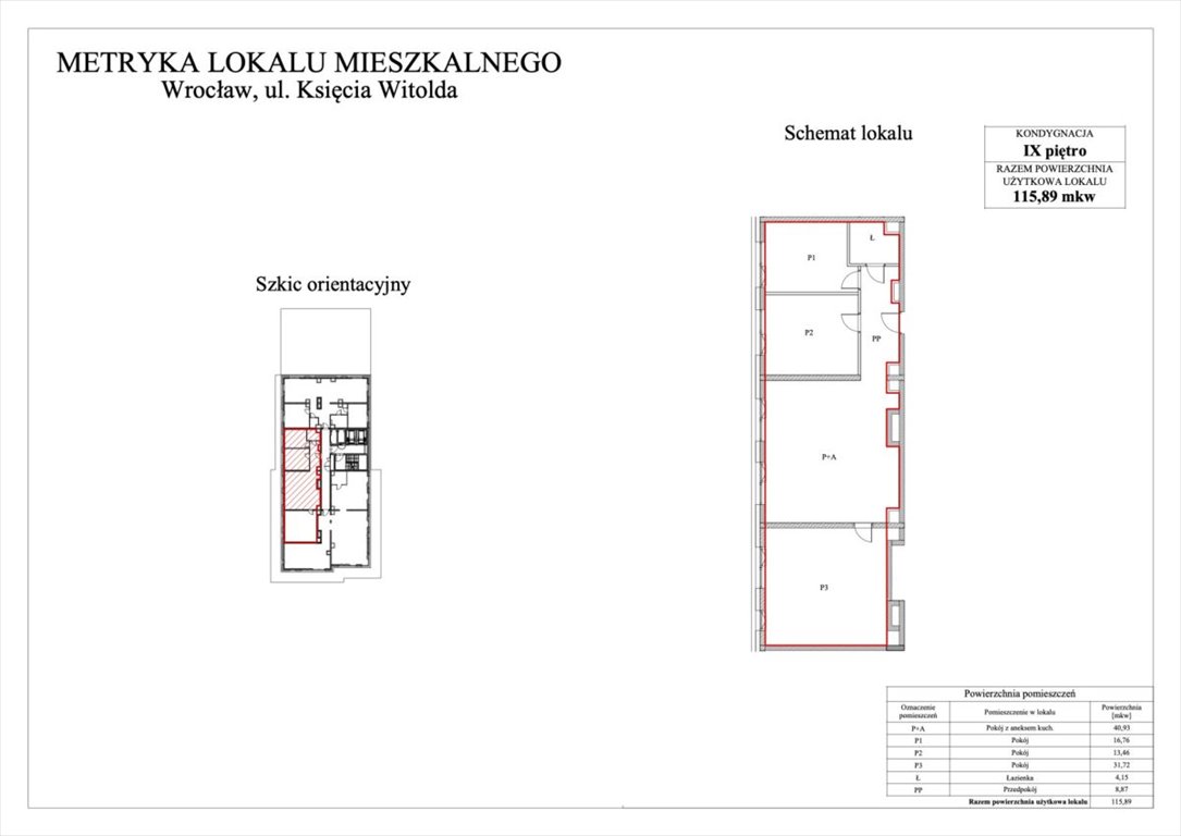 Mieszkanie czteropokojowe  na sprzedaż Wrocław, Śródmieście, Księcia Witolda  116m2 Foto 2