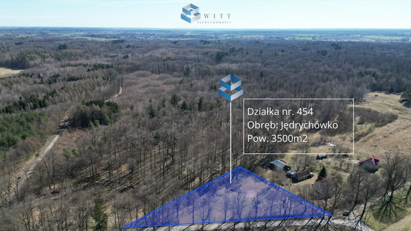 Działka budowlana na sprzedaż Jędrychówko  3 500m2 Foto 1