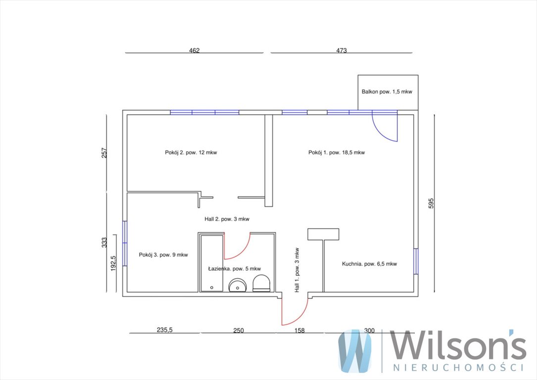 Mieszkanie trzypokojowe na sprzedaż Warszawa, Praga-Południe, Nubijska  57m2 Foto 1