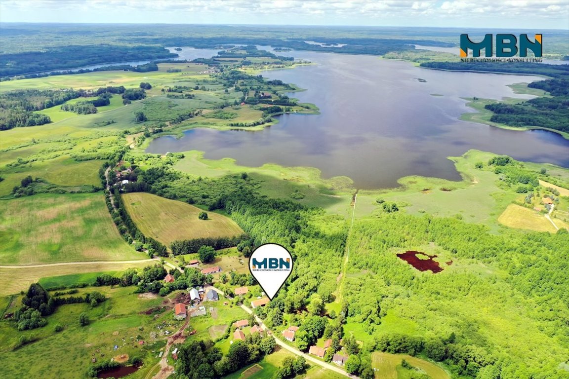 Mazurskie siedlisko 4900m2 z domem i jeziorem Łaźno Świętajno, Rogojny  4 900m2 Foto 1