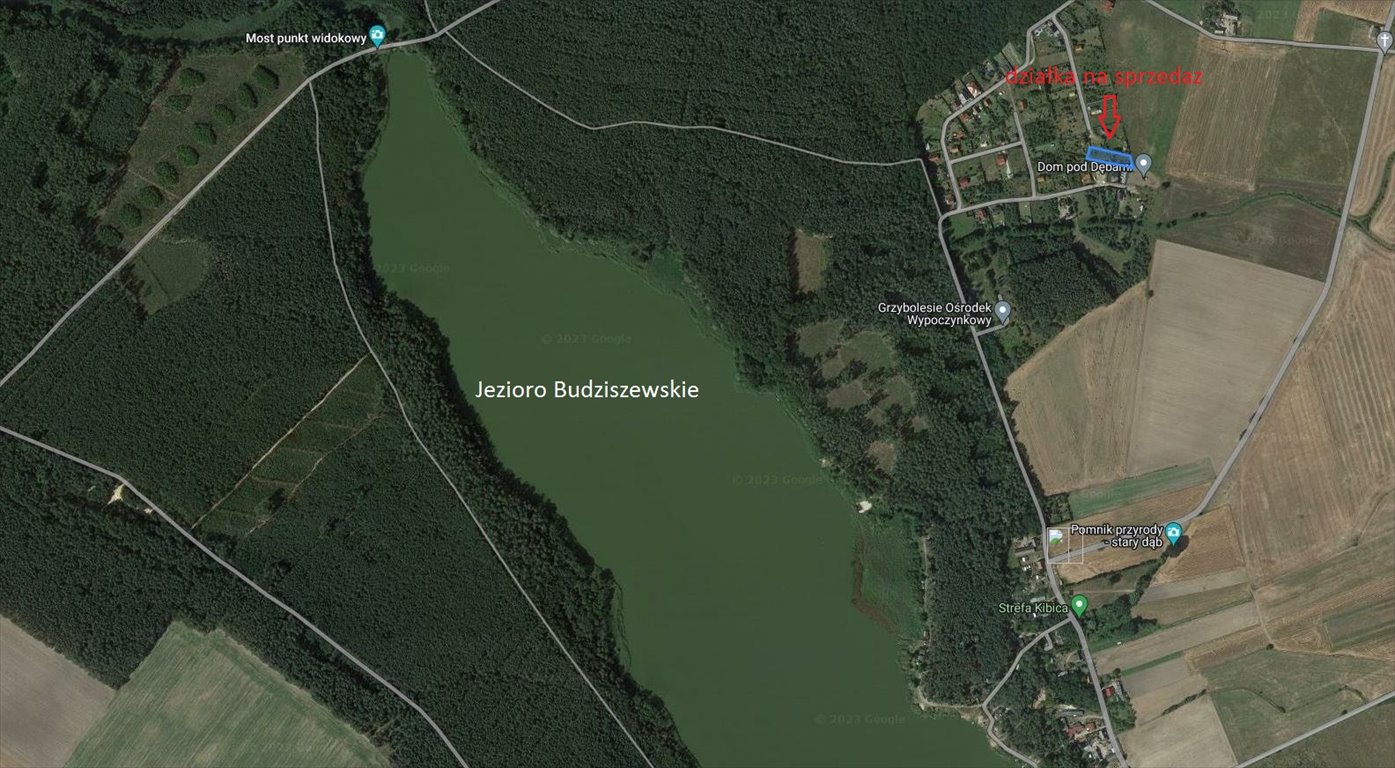 Działka rekreacyjna 1344 m2 w Grzybowie – las, jeziora, media Grzybowo  1 344m2 Foto 1