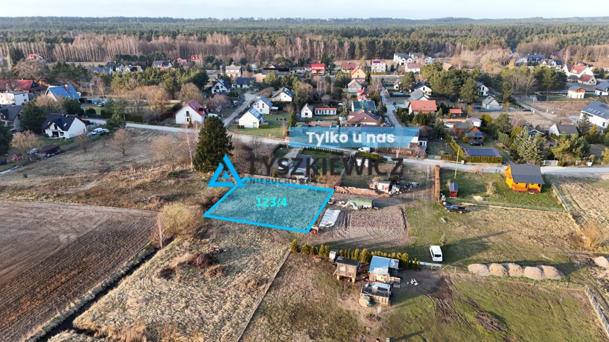 Działka budowlana 820 m² blisko morza w Junoszynie Junoszyno, Słoneczna  820m2 Foto 1