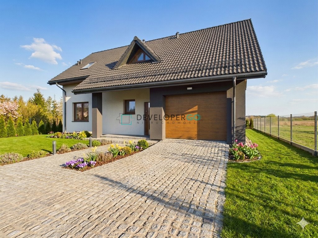 Nowoczesny dom z 2023 r. 134 m², garaż, ogrzewanie pellet. Wasilków  134m2 Foto 1