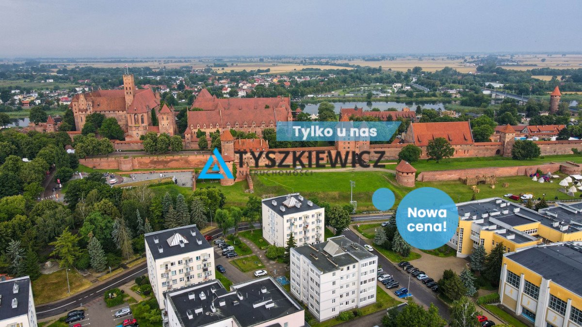 Mieszkanie trzypokojowe na sprzedaż Malbork, Gabriela Narutowicza  43m2 Foto 1