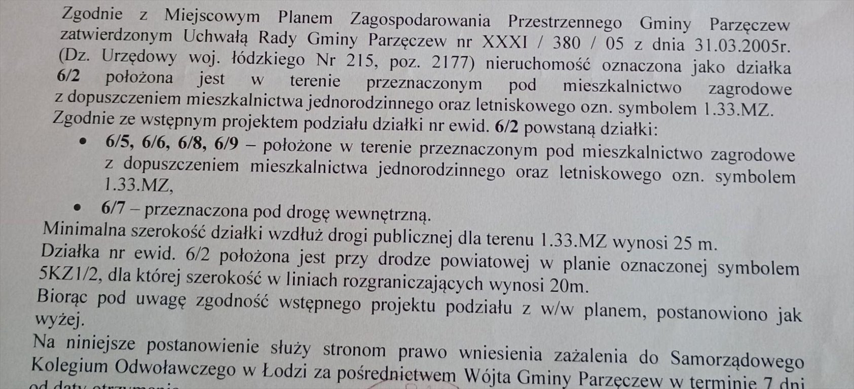 Działka budowlana na sprzedaż Parzęczew, Ozorkowska  1 120m2 Foto 7