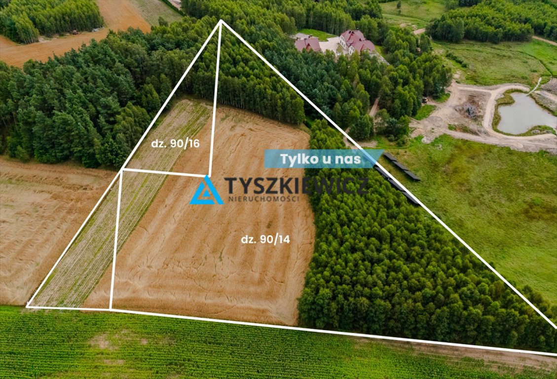 Urokliwa działka z widokiem na Kaszuby i jezioro Dąbrowskie Sikorzyno  15 813m2 Foto 1