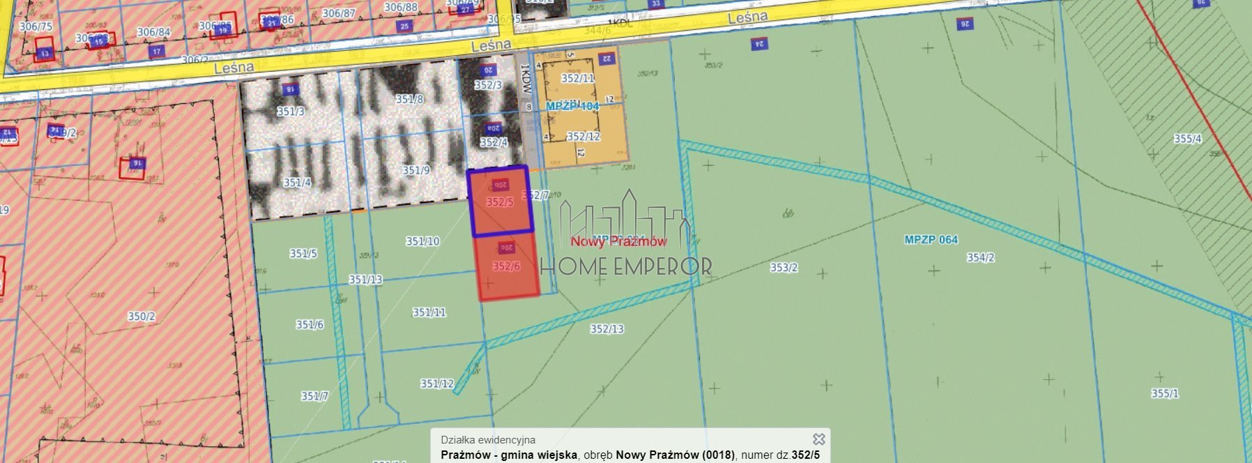 Działka leśna na sprzedaż Nowy Prażmów, Leśna  1 600m2 Foto 1