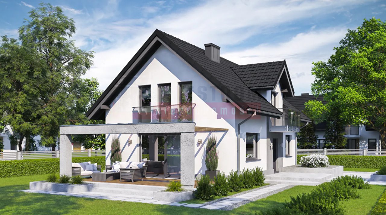 Dom w budowie z instalacjami, 5 pokoi, ogród Karłowiczki  136m2 Foto 1