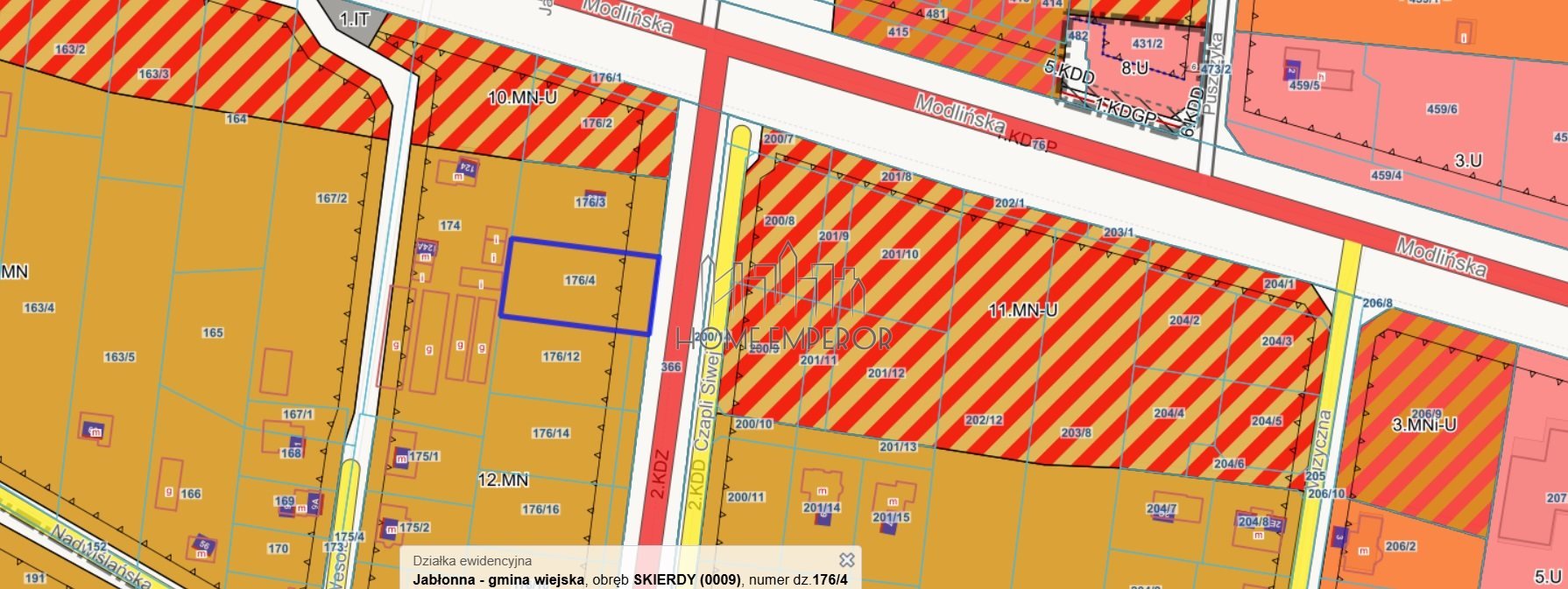 Działka budowlana na sprzedaż Skierdy, Czapli  1 490m2 Foto 1