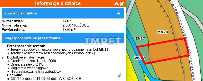 Działka inna na sprzedaż Koźlice  1 326m2 Foto 6