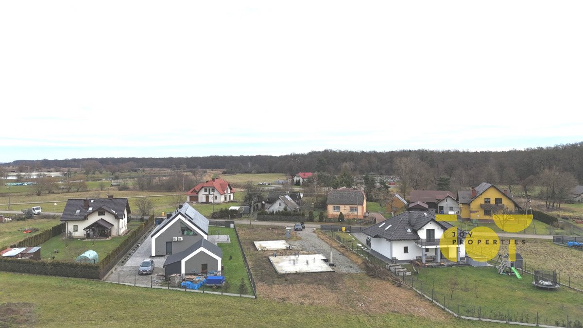 Działka z fundamentami i projektem domu w Zabierzowie Bocheńskim Zabierzów Bocheński  1 224m2 Foto 1