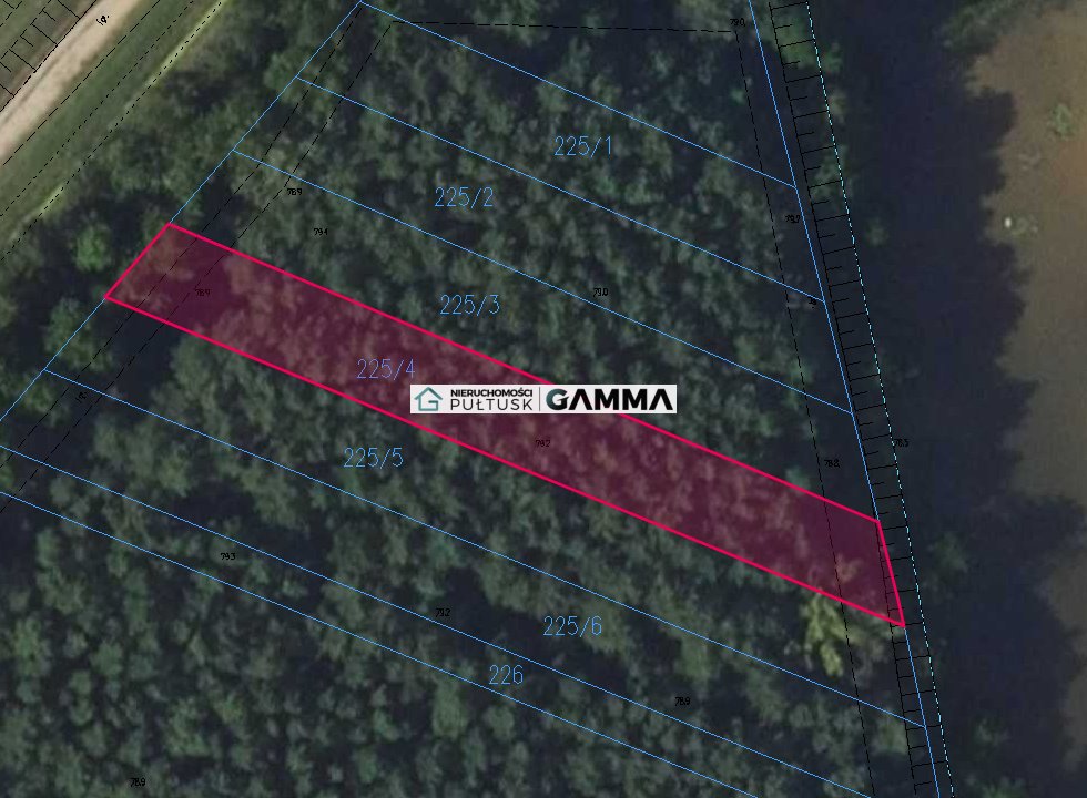 Na sprzedaż działka leśna 1038 m² w Pogorzelcu Pogorzelec, Pogorzelec  1 038m2 Foto 1