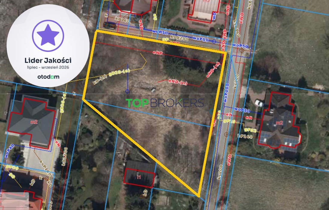 Polecam działkę 1829 m² w Ursynowie z możliwością budowy 3 domów lub segmentów Warszawa, Ursynów Dawidy Poduchowne  1 829m2 Foto 1