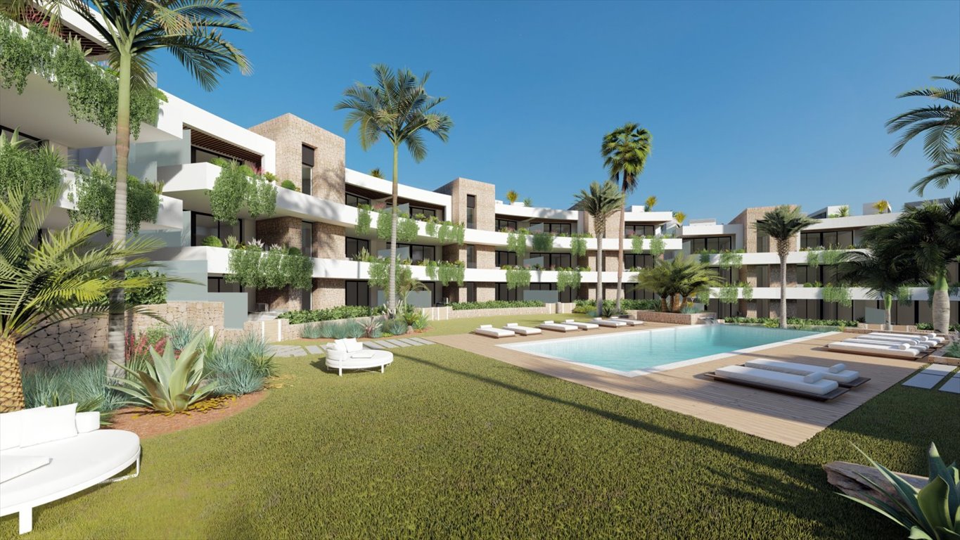 Luksusowe 3 syp. z basenem w La Manga Golf Resort Hiszpania, Atamaría, La Manga del Mar Menor, Cartagena, Murcia  119m2 Foto 1