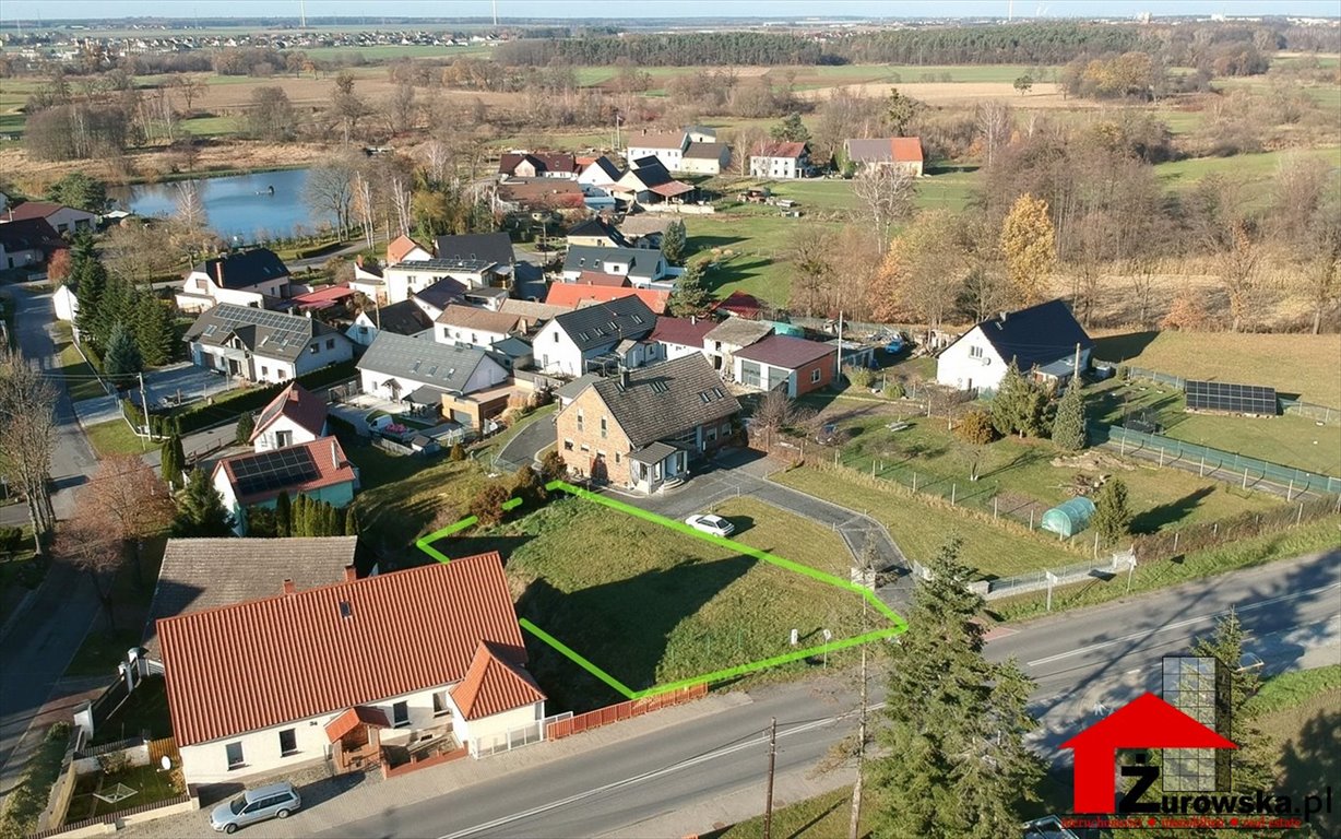 Działka budowlana z projektem domu i mediami w Pietnej Krapkowice, Pietna  700m2 Foto 1