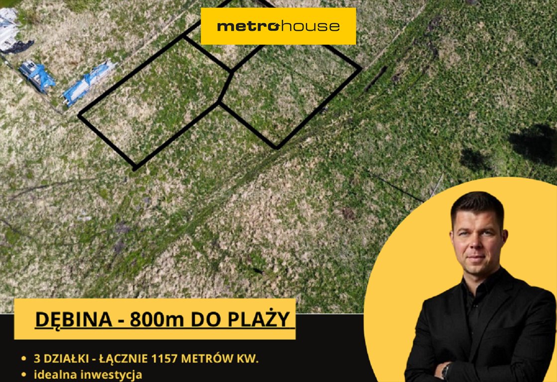 Działki w Dębinie blisko plaży i lasu - zapraszam Dębina, Łąkowa  1 157m2 Foto 1