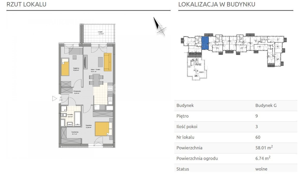 Mieszkanie trzypokojowe na sprzedaż Lublin, Bronowice  58m2 Foto 4