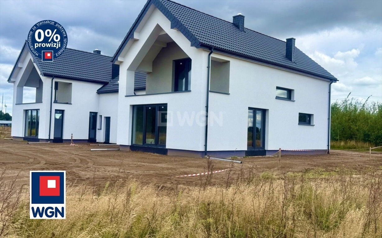 Nowoczesny dom bliźniaczy 165 m2, stan surowy zamknięty Bierkowo, Sportowa  165m2 Foto 1