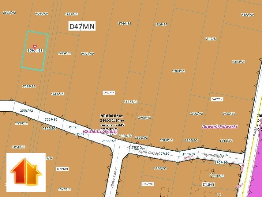 Działka budowlana 656 m² w Żorach – spokój i natura Żory, Władysława Pałki  656m2 Foto 1
