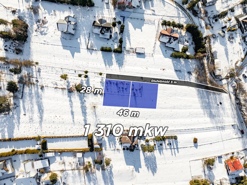 Działka budowlana z widokiem na Tatry, 1310 m², MN/U Nowy Targ, Klikuszówka  1 310m2 Foto 1