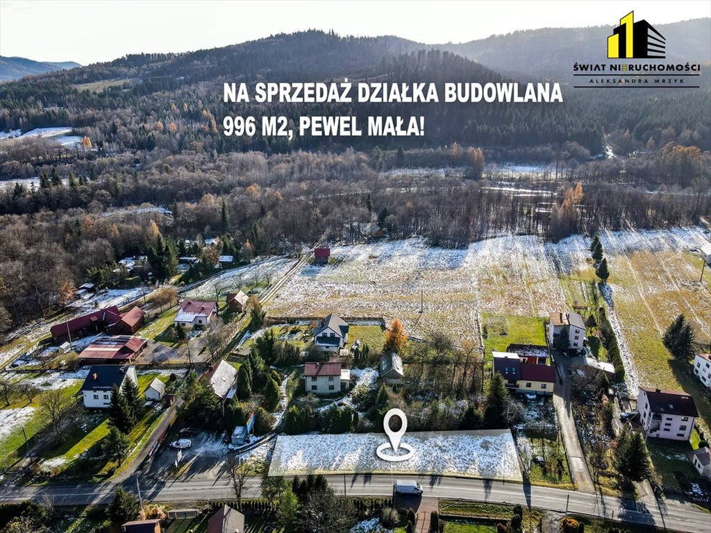 Działka budowlana na sprzedaż Pewel Mała  966m2 Foto 1