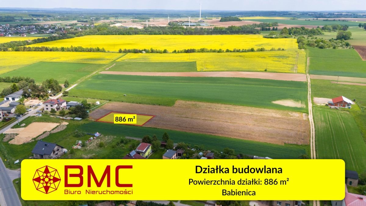 Działka budowlana 886 m² w Babienicy – idealna pod dom Babienica, Wolności  886m2 Foto 1