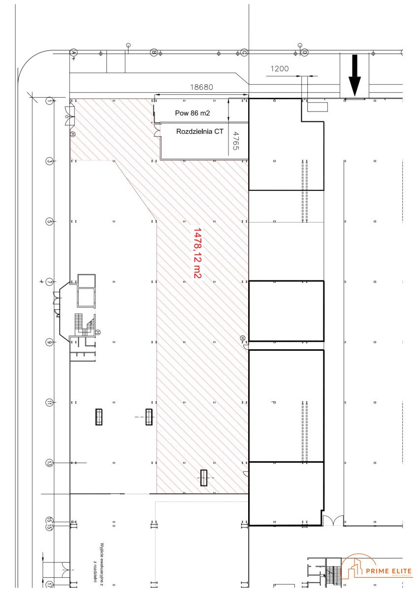 Na wynajem magazyn 1478 m² z własną bramą w Warszawie: Warszawa Praga-Północ: Jagiellońska