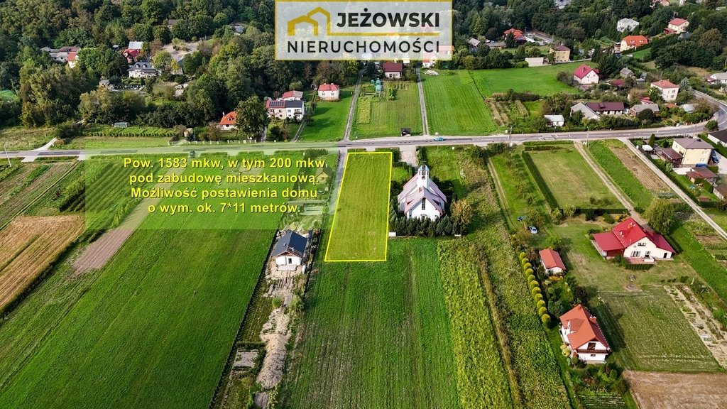 Działka budowlana na sprzedaż Wierzchoniów  1 583m2 Foto 2