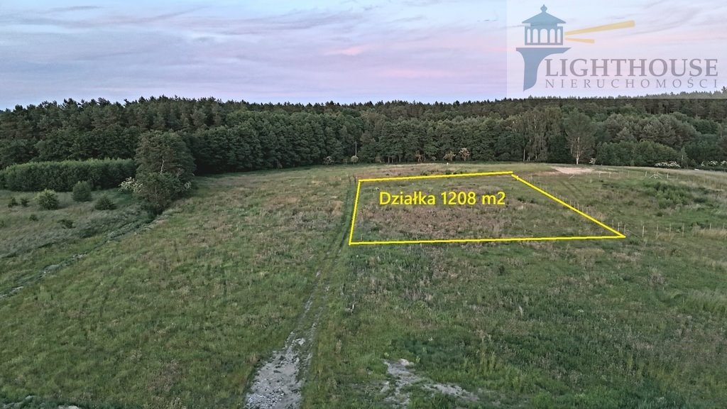 Działka 1208 m² pod dom w Kaczkach, las, media, plan! Kaczki, Gdańska  1 208m2 Foto 1