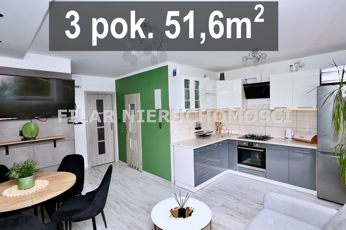 Mieszkanie trzypokojowe na sprzedaż Lubin, Przylesie  52m2 Foto 1