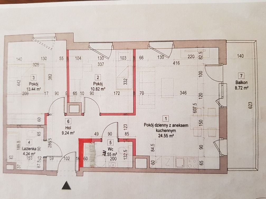 Mieszkanie trzypokojowe na sprzedaż Gdańsk, Letnica, Starowiejska  65m2 Foto 1