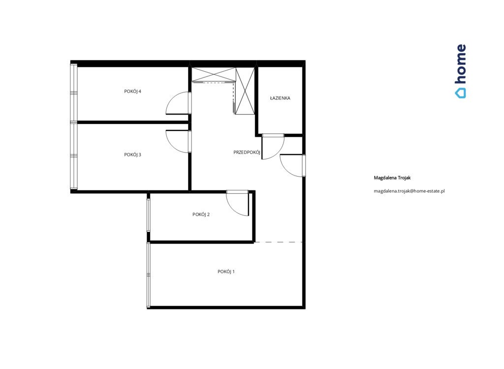 Mieszkanie czteropokojowe  na sprzedaż Rzeszów, Fryderyka Szopena  75m2 Foto 1