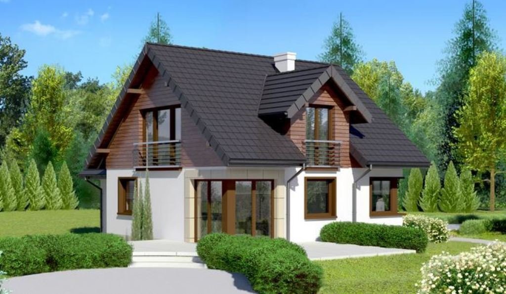 Dom wolnostojący z garażem, 6 pokoi, stan surowy zamknięty Głogów Małopolski  142m2 Foto 1