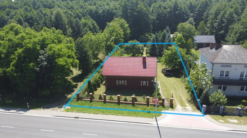 Urokliwy dom z tarasami i dostępem do rzeki Krępianka zapraszam Lipa-Miklas  88m2 Foto 1