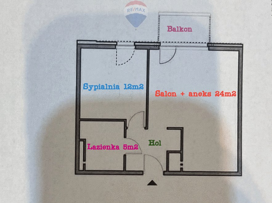 Mieszkanie dwupokojowe na wynajem Poznań, Grunwald, Jeleniogórska  46m2 Foto 9