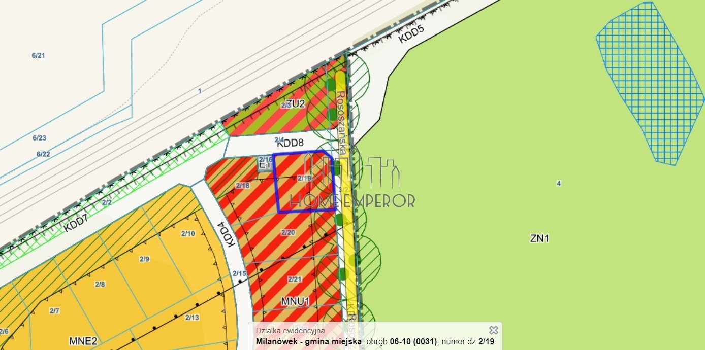 Działka budowlana na sprzedaż Milanówek, Rososzańska  1 270m2 Foto 1