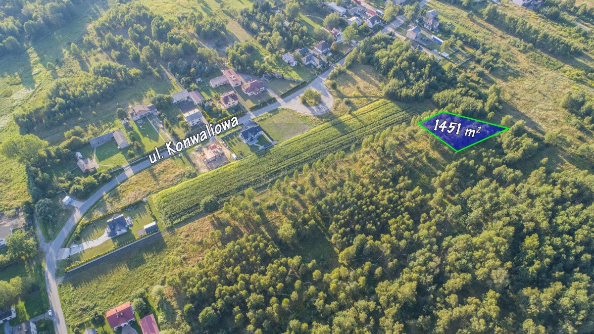 Działka budowlana na sprzedaż Poczesna  1 451m2 Foto 1